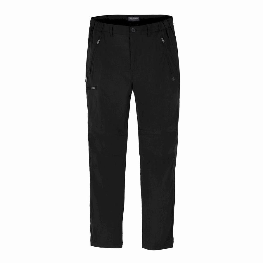 Black Craghoppers Expert Kiwi Pro Stretch Men's Trousers | KON7094JE