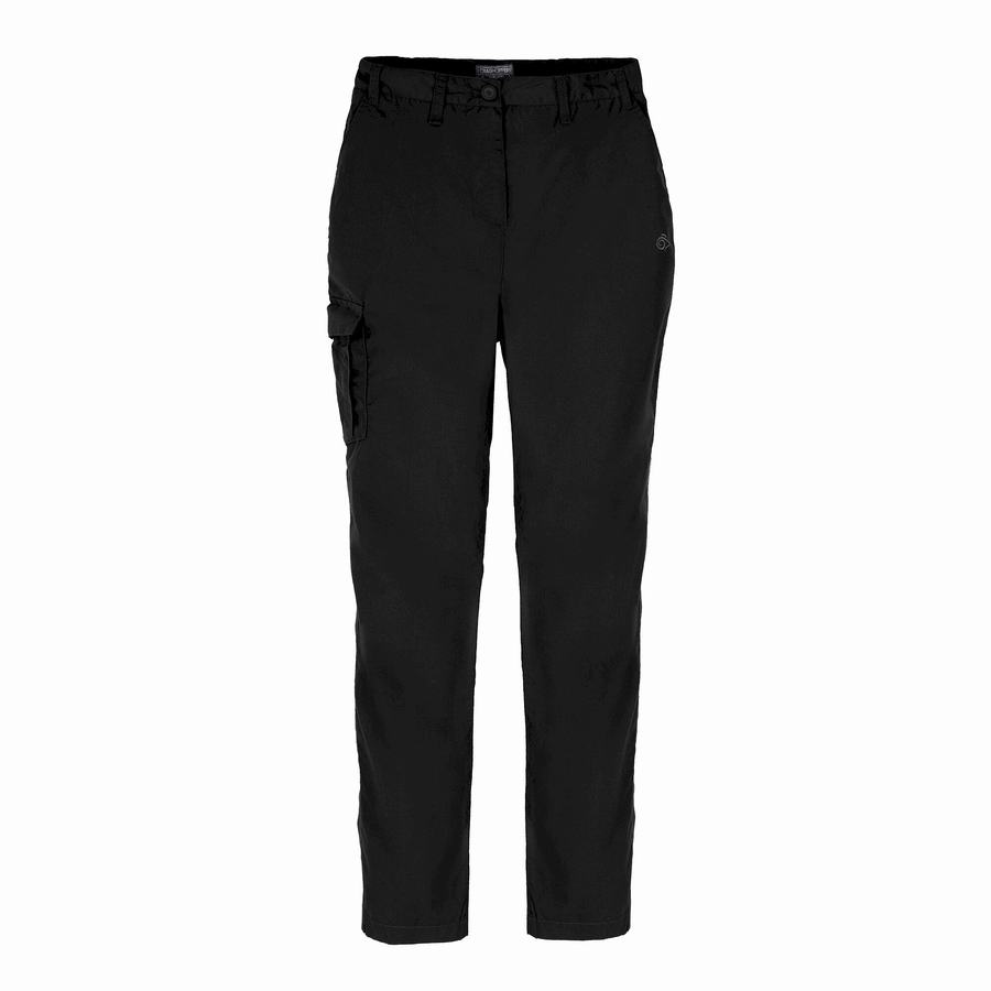 Black Craghoppers Expert Kiwi Women's Trousers | WWG699VW