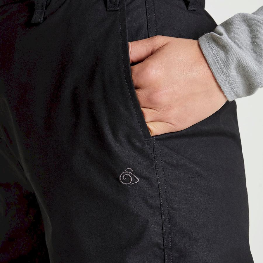 Black Craghoppers Expert Kiwi Women's Trousers | WWG699VW