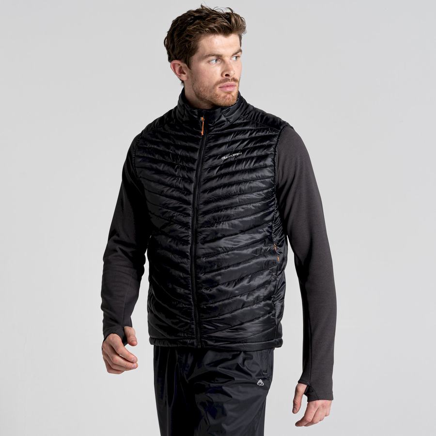 Black Craghoppers ExpoLite Insulated Vest Men's Gilets | BCM834IB