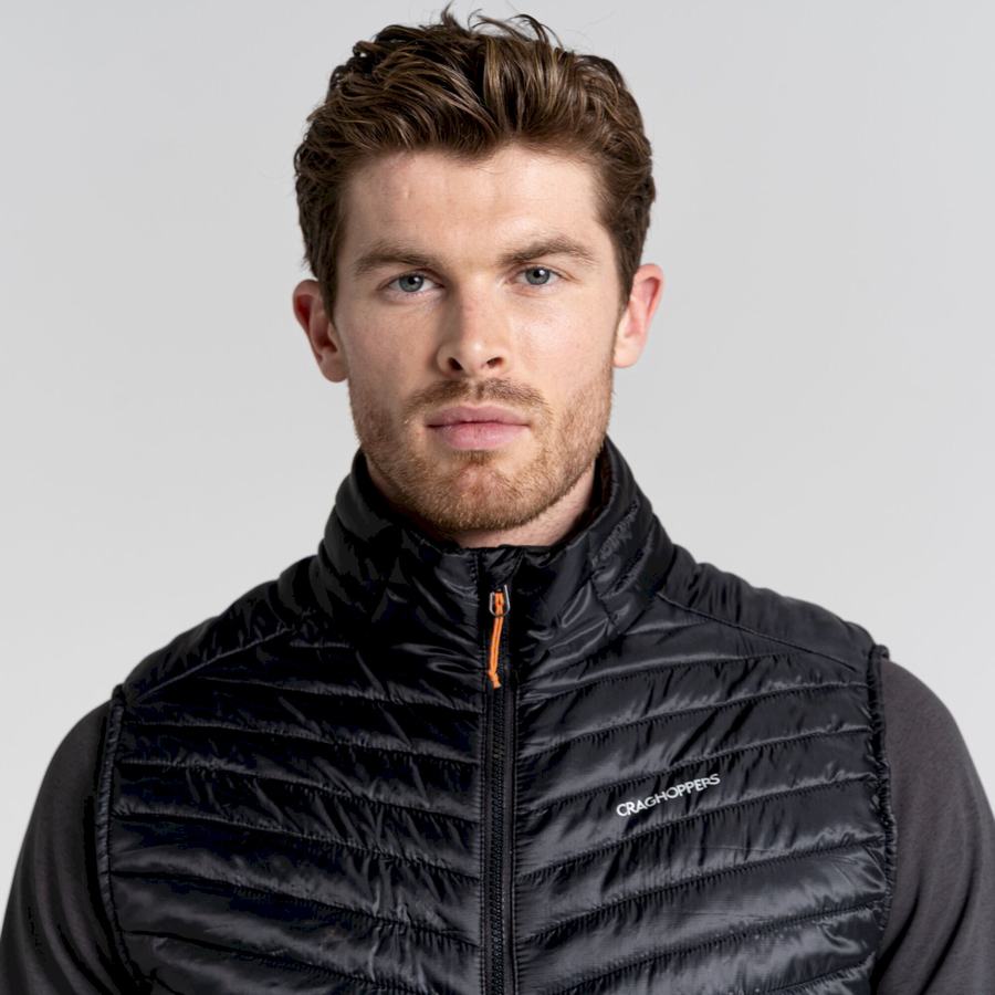 Black Craghoppers ExpoLite Insulated Vest Men's Gilets | BCM834IB