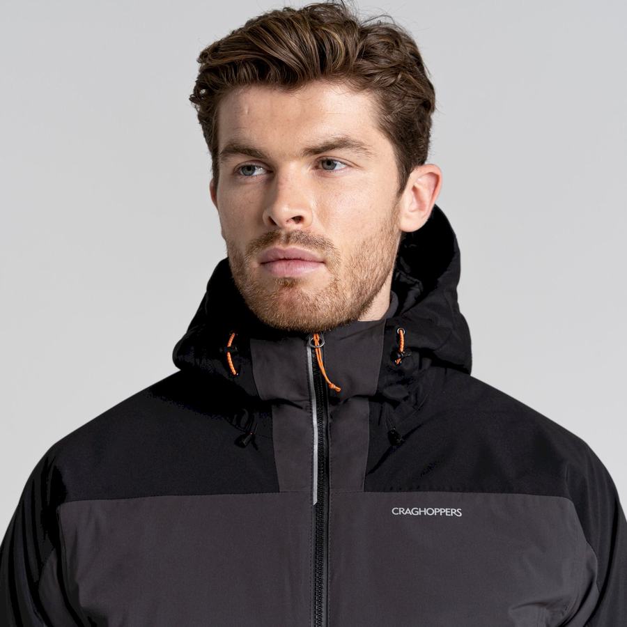 Black Craghoppers Gryffin Thermic Men's Jackets | IFT6132NU