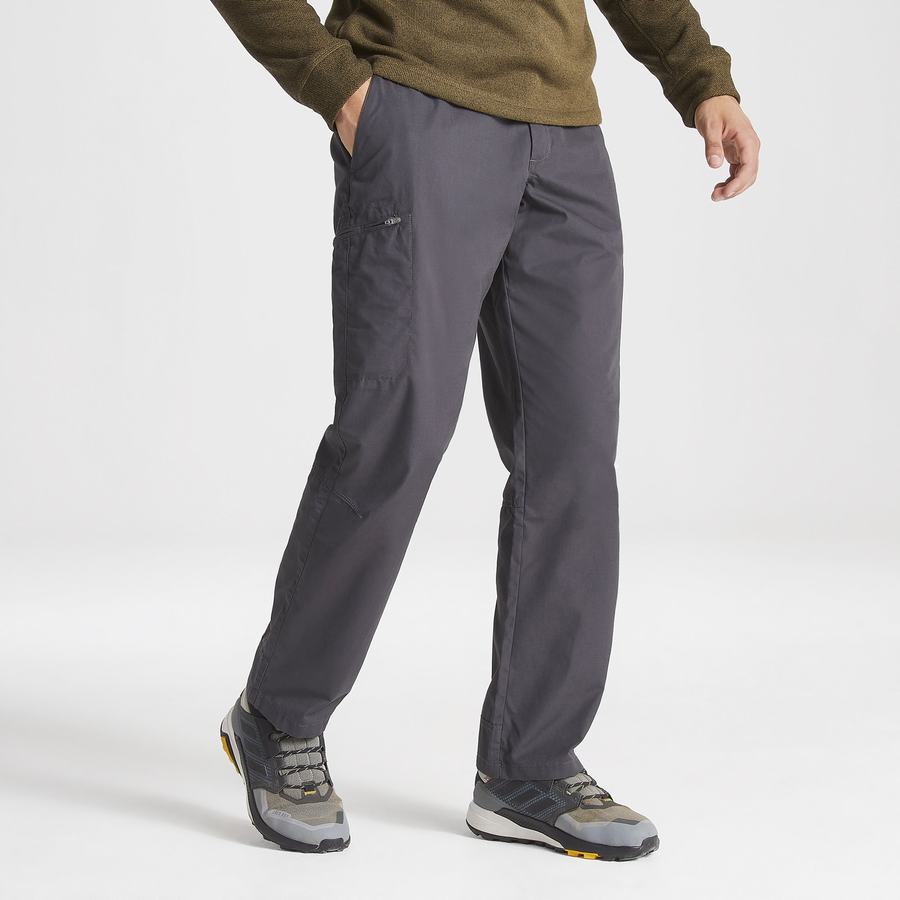 Black Craghoppers Kiwi Boulder Men's Trousers | DIK1418VM