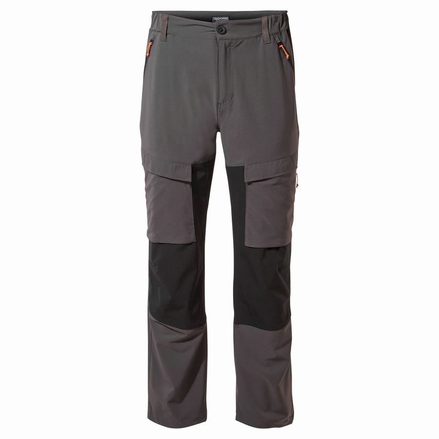 Black Craghoppers Kiwi Pro Expedition Men's Trousers | VRU6951RQ