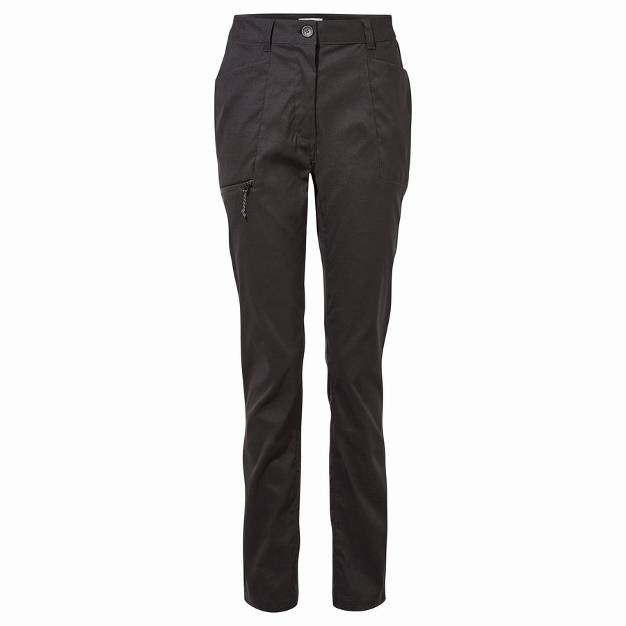 Black Craghoppers Kiwi Pro High Waisted Women's Trousers | LSC2038LA