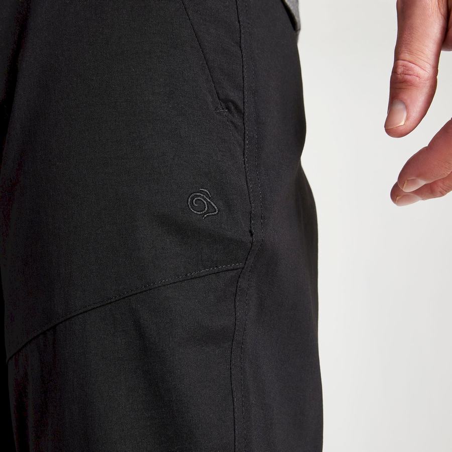 Black Craghoppers Kiwi Pro II Men's Trousers | FRR4858GR