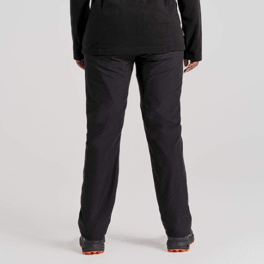 Black Craghoppers Kiwi Pro II Waterproof Women's Trousers | PAR2492QP