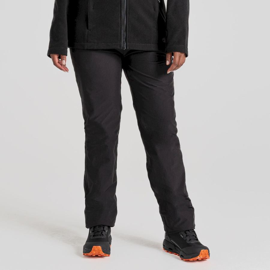 Black Craghoppers Kiwi Pro II Waterproof Women's Trousers | PAR2492QP