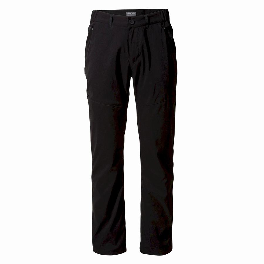 Black Craghoppers Kiwi Pro II Winter Lined Men's Trousers | KLI9559SB