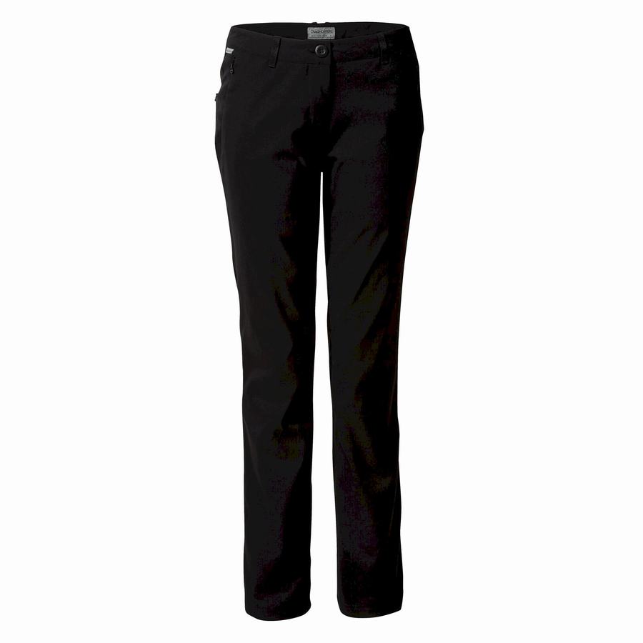 Black Craghoppers Kiwi Pro II Winter Lined Women's Trousers | XUV4322JX