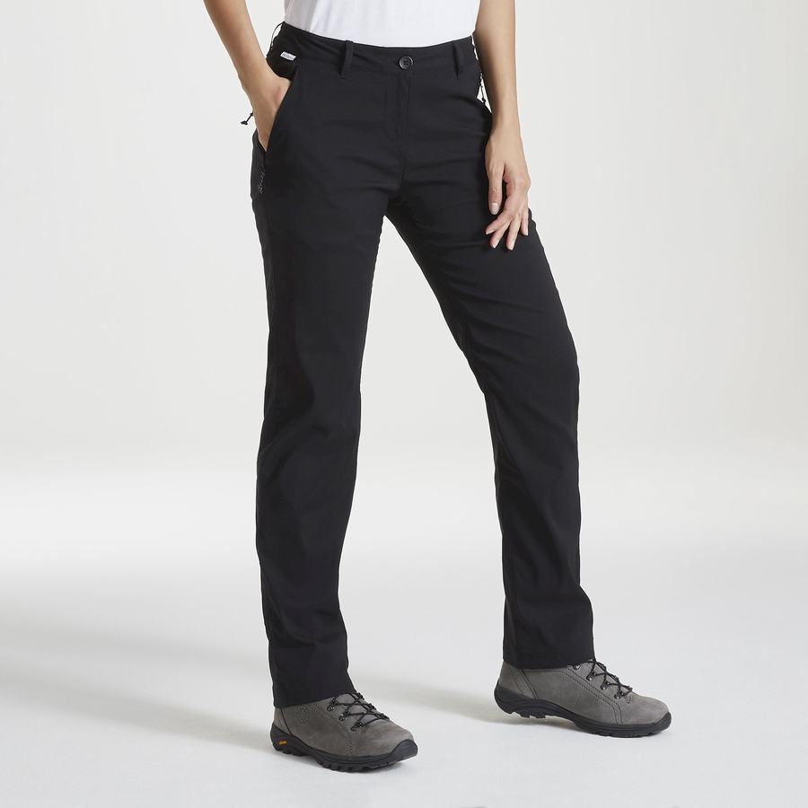 Black Craghoppers Kiwi Pro II Winter Lined Women's Trousers | XUV4322JX