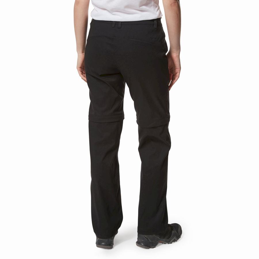 Black Craghoppers Kiwi Pro II Women's Trousers | OTC4899JJ