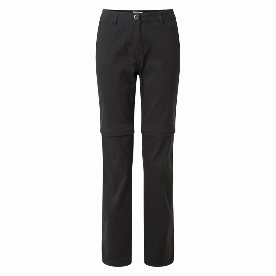 Black Craghoppers Kiwi Pro II Women's Trousers | OTC4899JJ