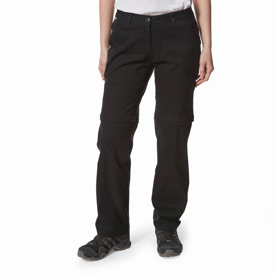 Black Craghoppers Kiwi Pro II Women\'s Trousers | OTC4899JJ