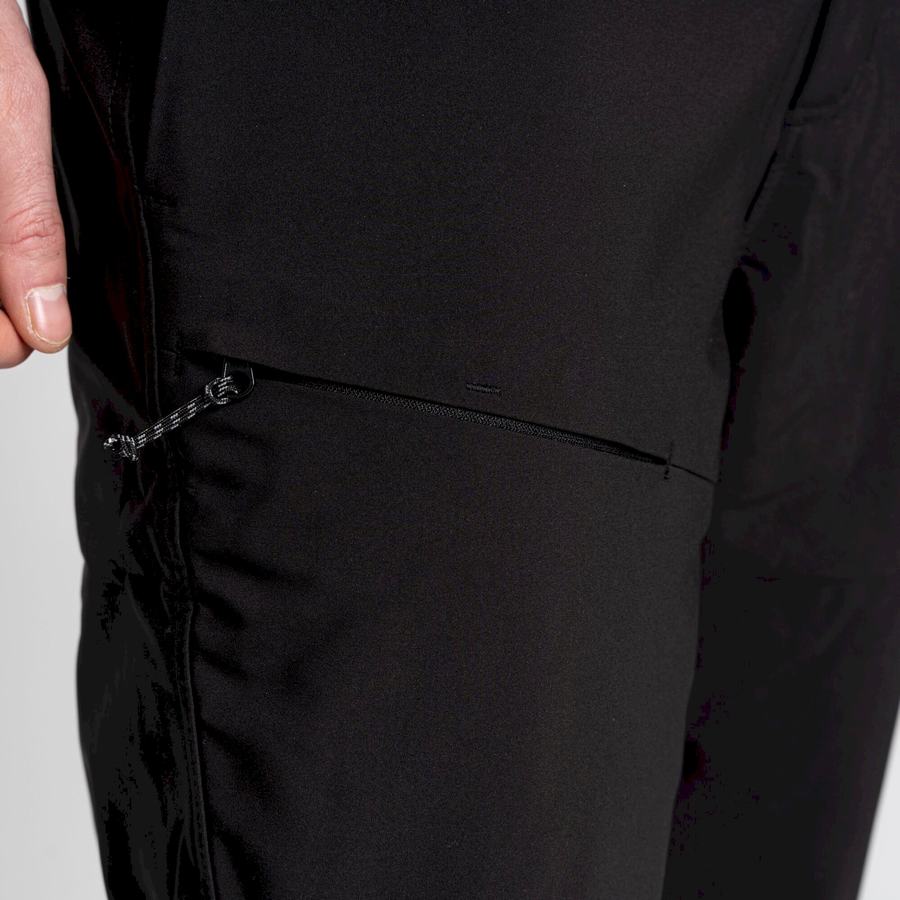 Black Craghoppers Kiwi Pro Softshell Men's Trousers | EFN6428MW