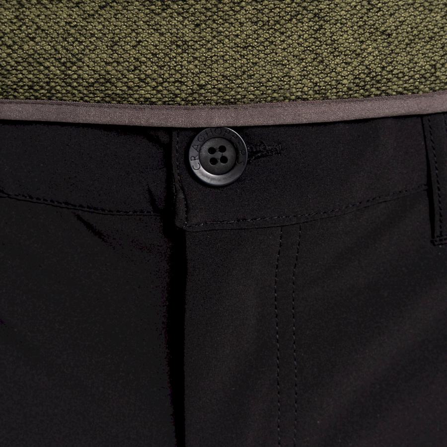 Black Craghoppers Kiwi Pro Softshell Men's Trousers | EFN6428MW