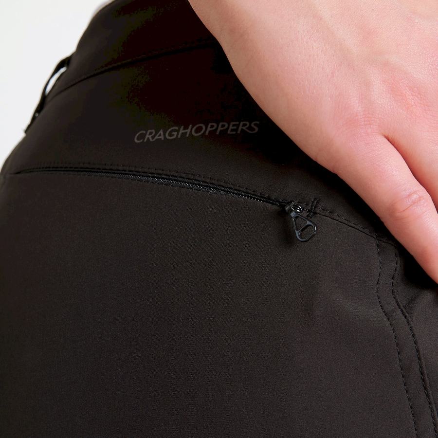 Black Craghoppers Kiwi Pro Softshell Women's Trousers | GHP8814NS