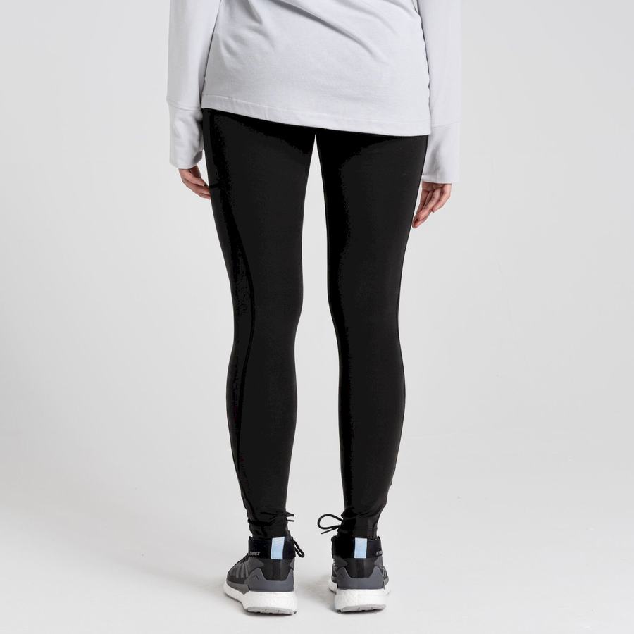 Black Craghoppers Kiwi Pro Women's Leggings | GGS8667OH