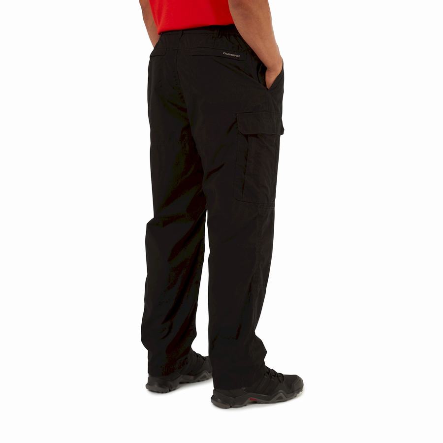 Black Craghoppers Kiwi Winter Lined Men's Trousers | QZN7763KD