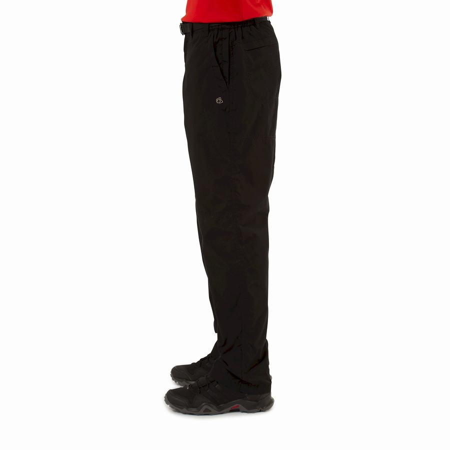 Black Craghoppers Kiwi Winter Lined Men's Trousers | QZN7763KD