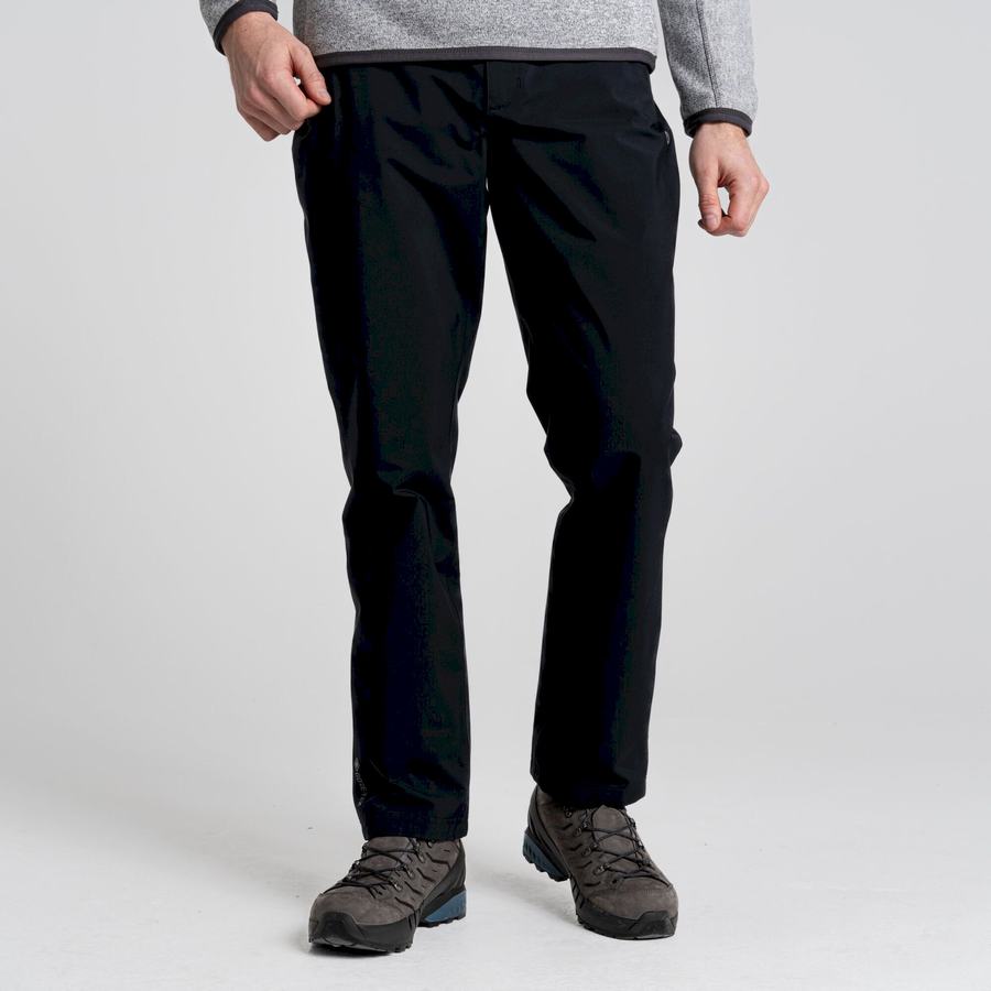 Black Craghoppers Nogales Gore-Tex Men's Trousers | IAP3168UG