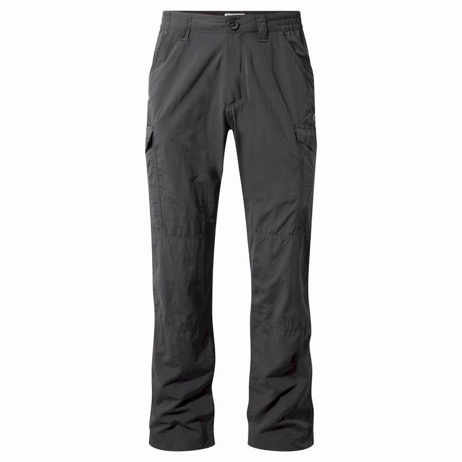 Black Craghoppers NosiLife Cargo II Men's Trousers | HRR1253IZ