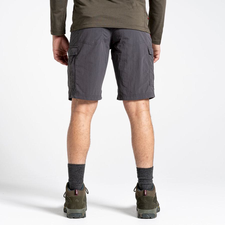 Black Craghoppers NosiLife Cargo II Men's Shorts | RNJ5123TJ