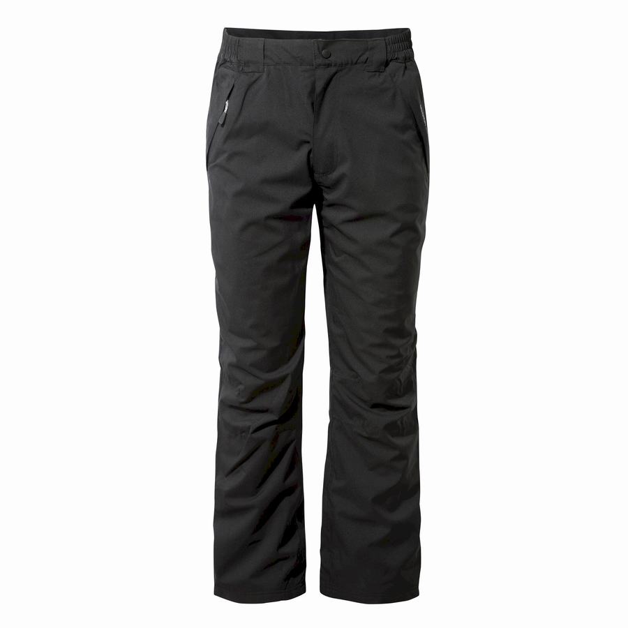 Black Craghoppers Steall II Thermo Waterproof Men\'s Trousers | YDY4065YV