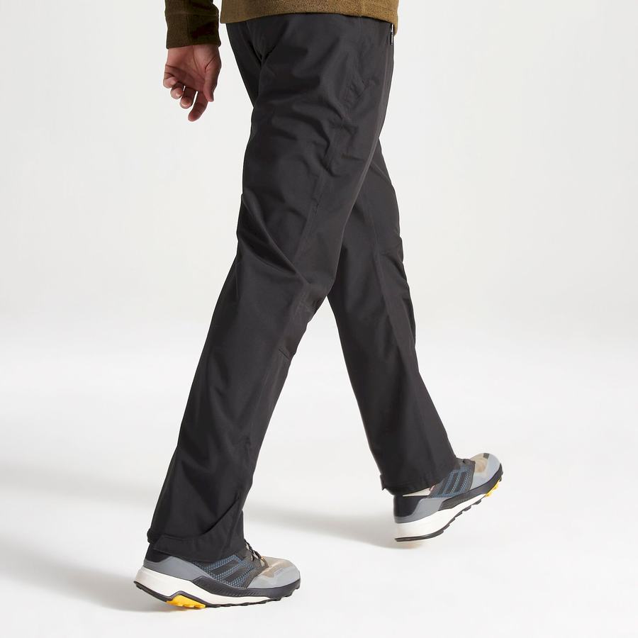 Black Craghoppers Stefan II Waterproof Men's Trousers | KGP676VK