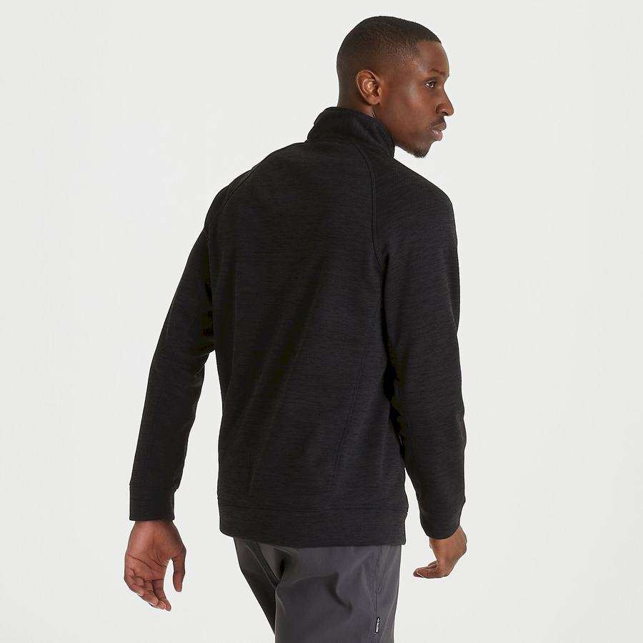 Black Craghoppers Stromer Half Men's Sweaters | ENB7935CV