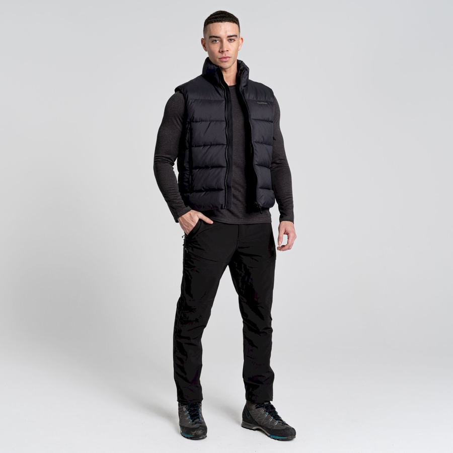 Black Craghoppers Sutherland Vest Men's Gilets | NAQ637GT