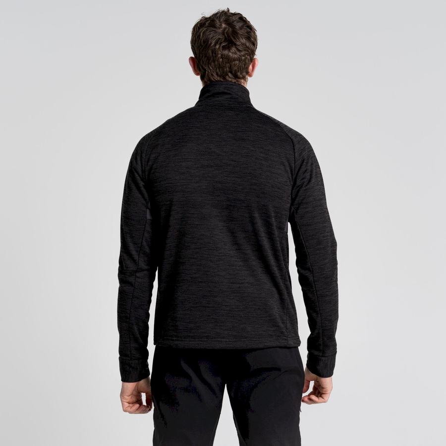 Black Craghoppers Tarbert Half Zip Men's Sweaters | SPP3424CF