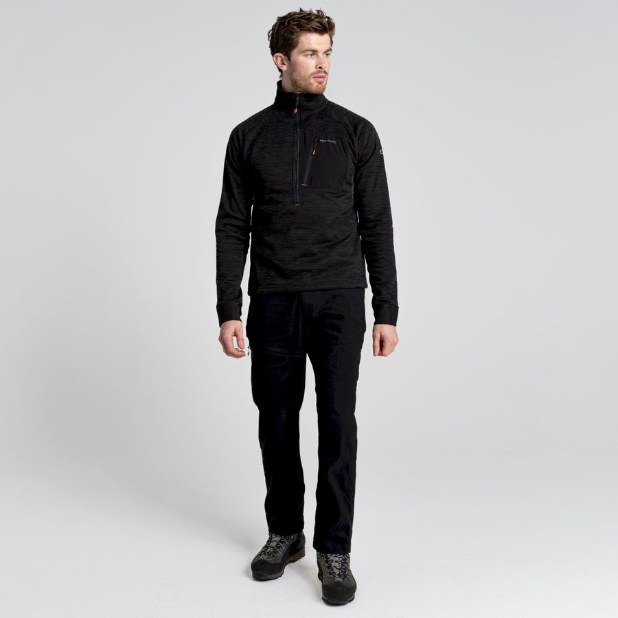 Black Craghoppers Tarbert Half Zip Men's Sweaters | SPP3424CF