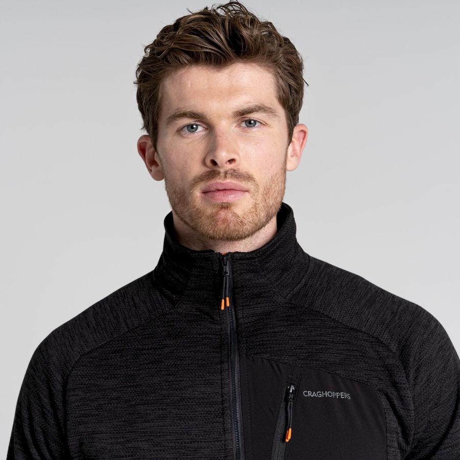 Black Craghoppers Tarbert Half Zip Men's Sweaters | SPP3424CF