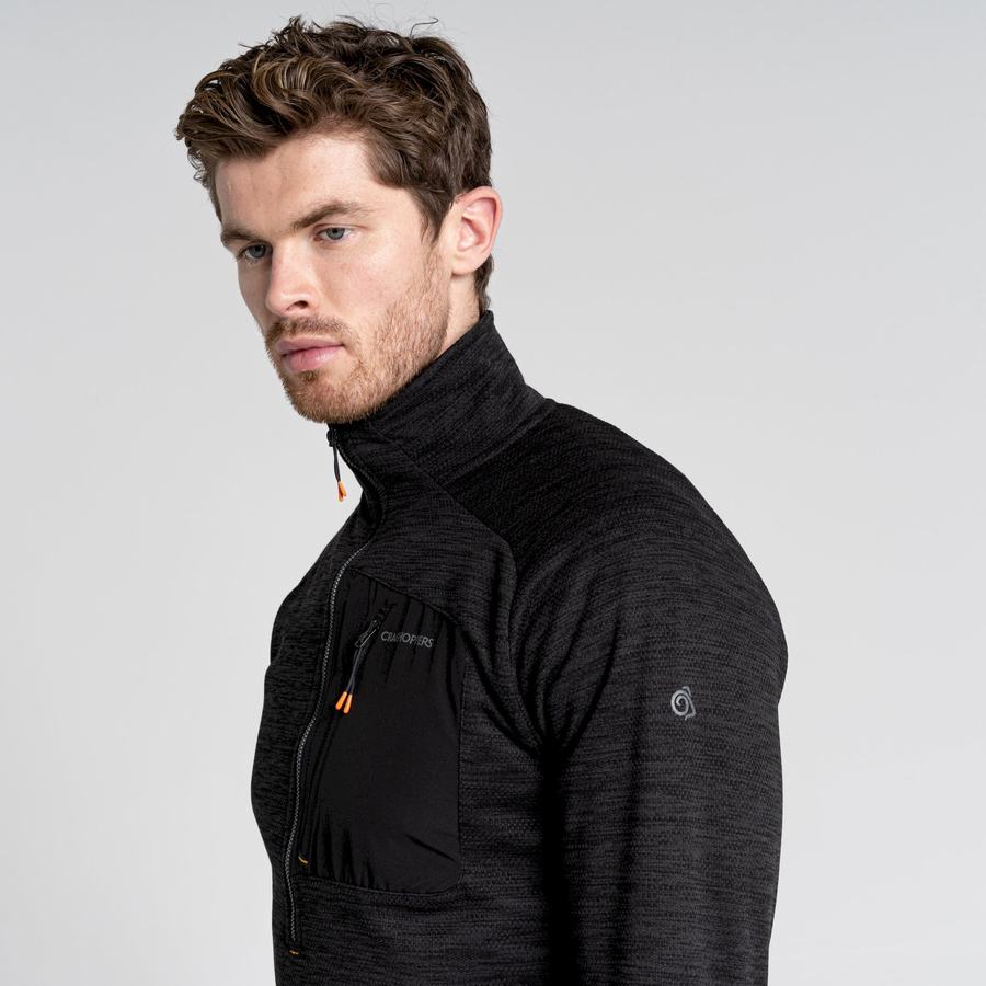 Black Craghoppers Tarbert Half Zip Men's Sweaters | SPP3424CF