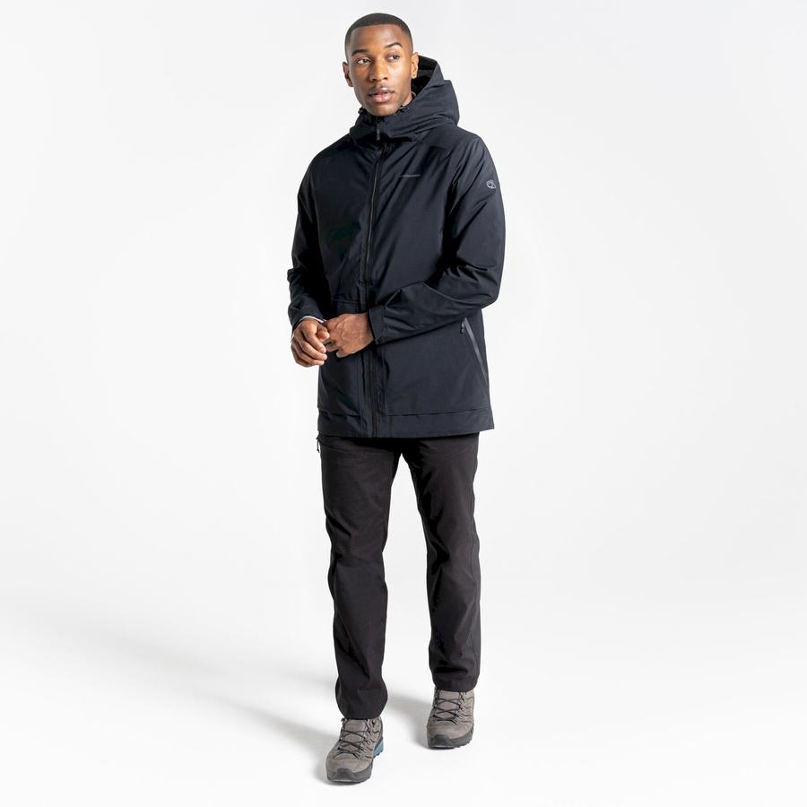 Black Craghoppers Toledo GORE-TEX Men's Jackets | DUG8639GG