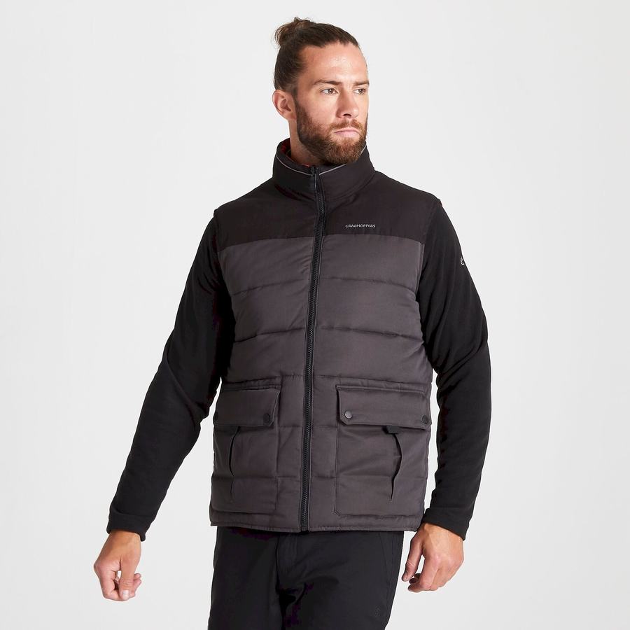 Black Craghoppers Trillick Downlike Men's Gilets | RIA8217VD