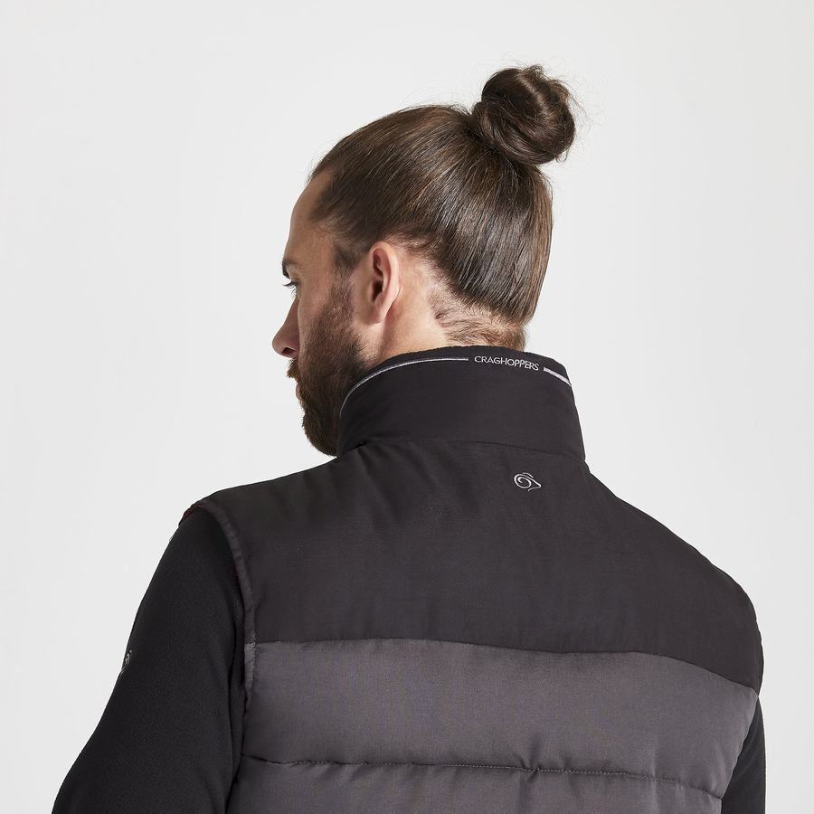 Black Craghoppers Trillick Downlike Men's Gilets | RIA8217VD