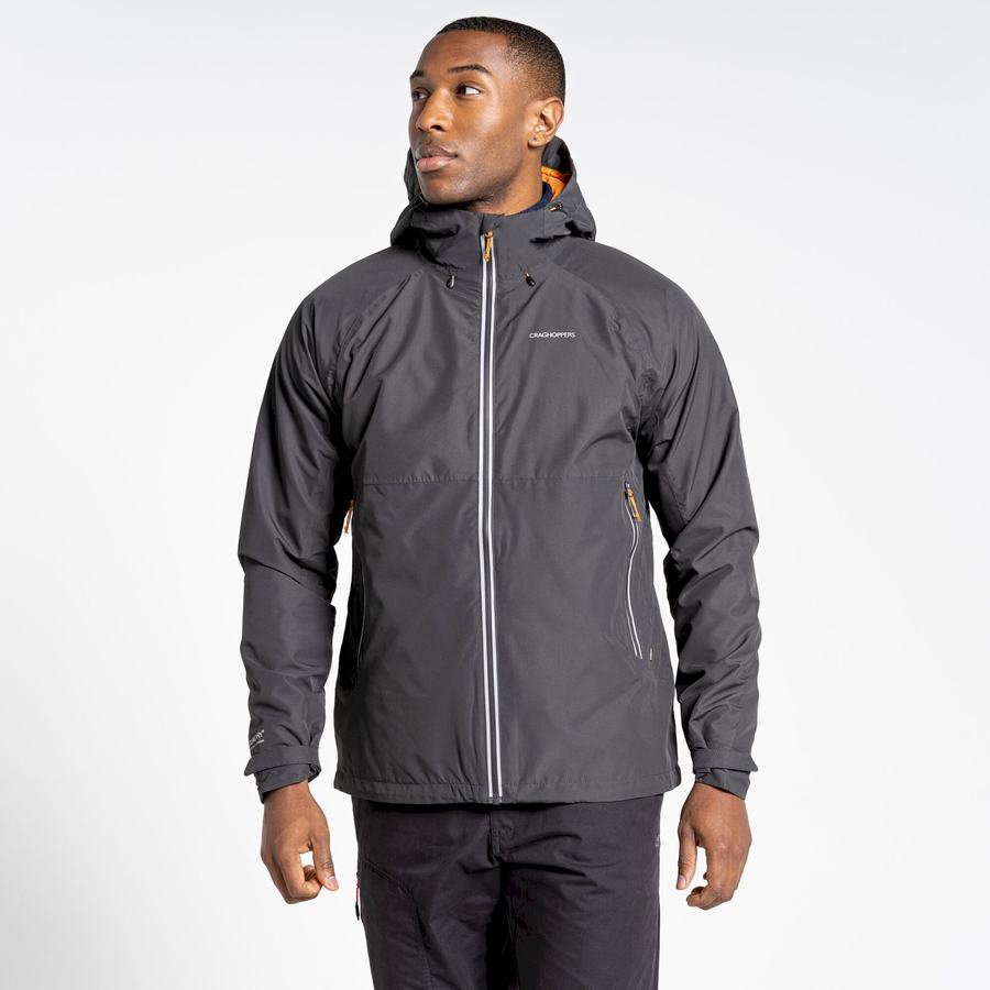 Black Craghoppers Waterproof Atlas Men's Jackets | NTX8660QH