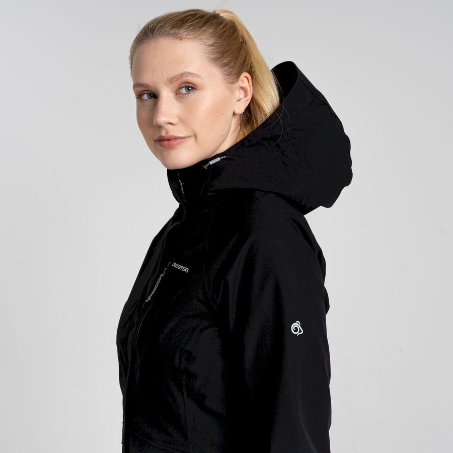 Black Craghoppers Waterproof Caldbeck Women's Jackets | FPG1974HJ