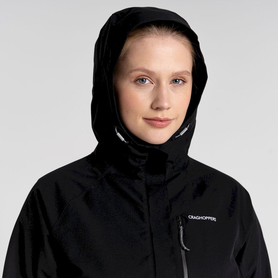 Black Craghoppers Waterproof Caldbeck Women's Jackets | FPG1974HJ