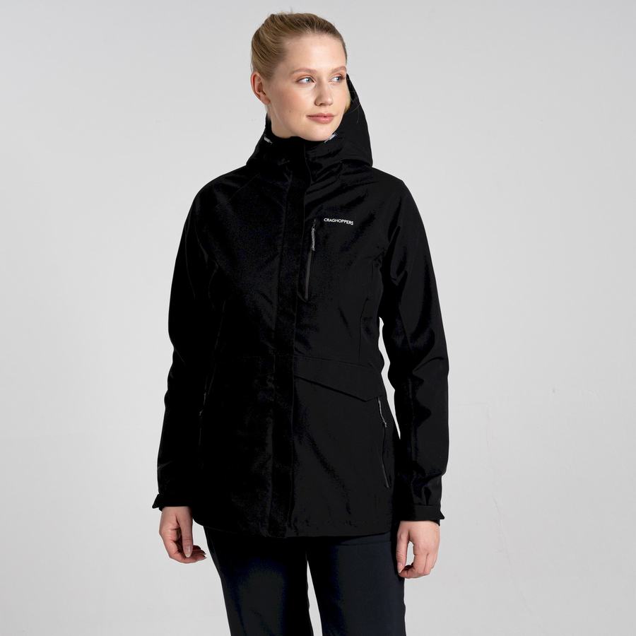 Black Craghoppers Waterproof Caldbeck Women\'s Jackets | FPG1974HJ