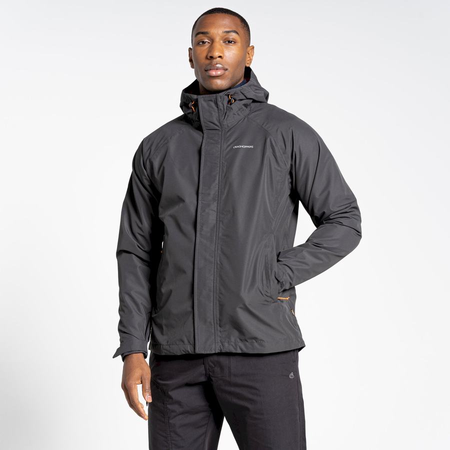 Black Craghoppers Waterproof Orion Men's Jackets | CHY743DU