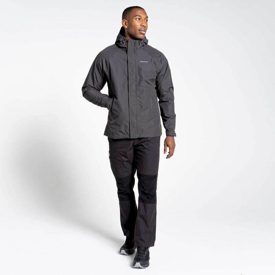 Black Craghoppers Waterproof Orion Men's Jackets | CHY743DU