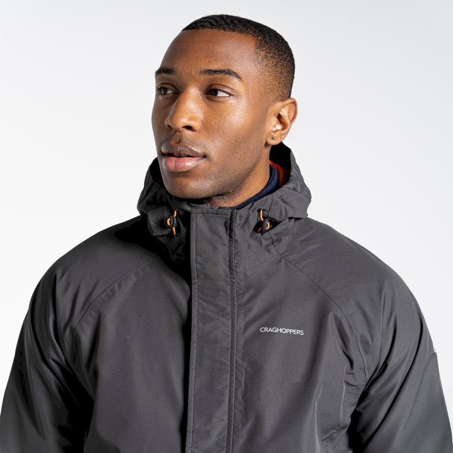 Black Craghoppers Waterproof Orion Men's Jackets | CHY743DU