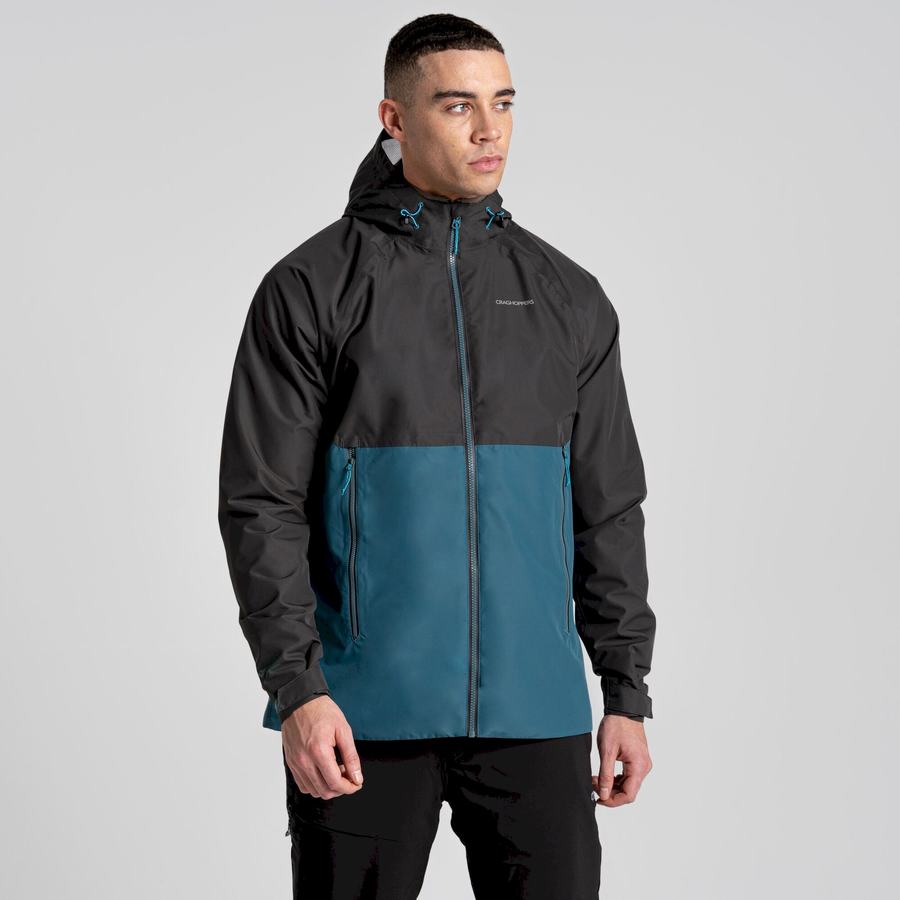 Black Green Craghoppers Sebastian Men's Jackets | SYJ7992HT