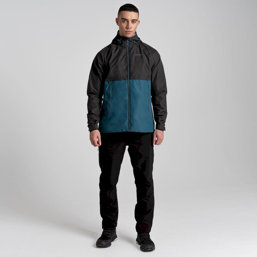 Black Green Craghoppers Sebastian Men's Jackets | SYJ7992HT