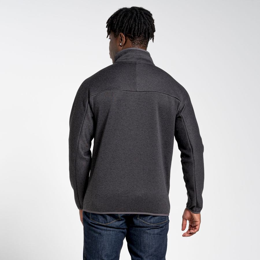 Black Grey Craghoppers Carson Hybrid Men's Jackets | DKT2849JH