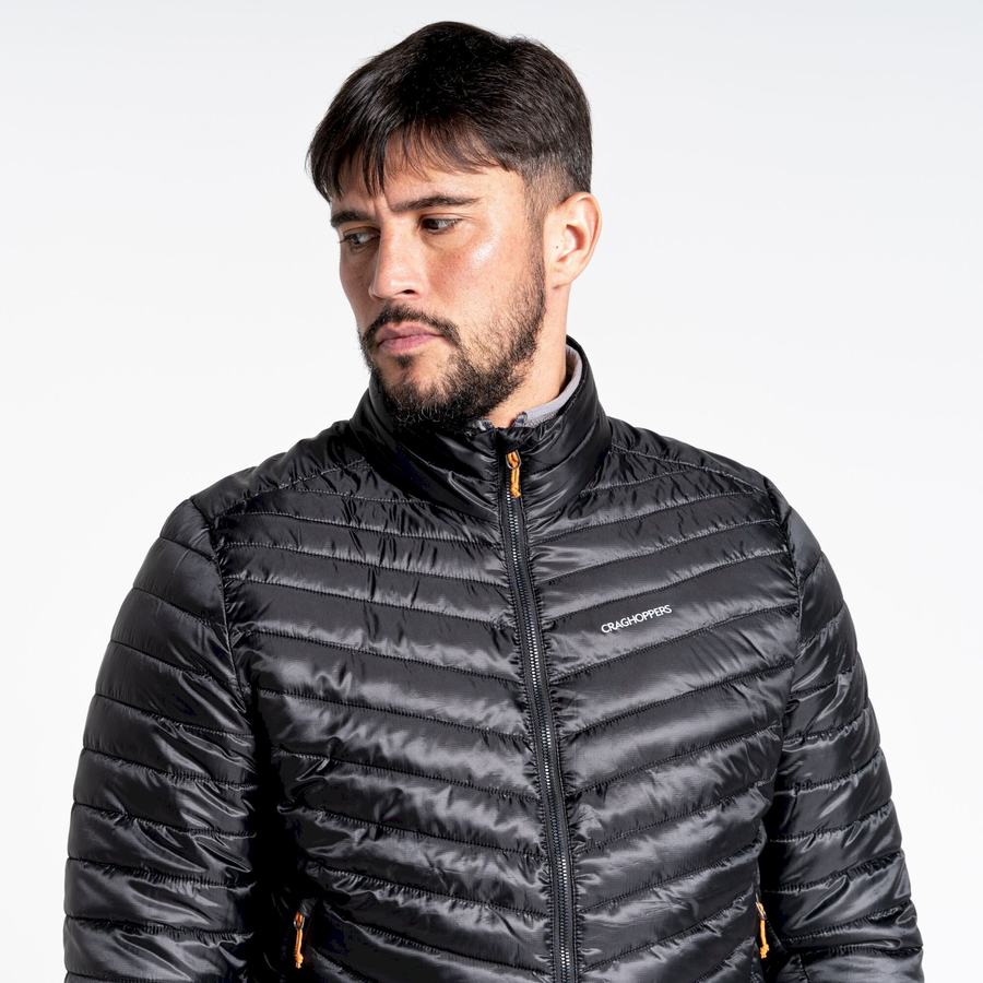 Black Orange Craghoppers Insulated ExpoLite Men's Jackets | KPP3013FU