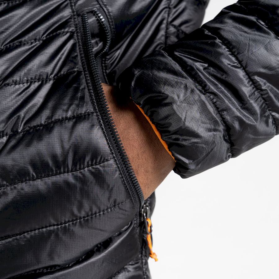 Black Orange Craghoppers Insulated ExpoLite Hooded Men's Jackets | XDP1070YC